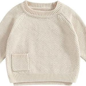 Baby Girl Boy Chunky Sweater Knit Long Sleeve Oversized Sweaters